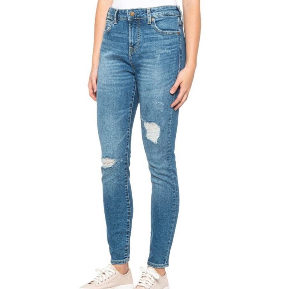 True Religion Women Jennie Curvy World Tour Distressed Skinny Jeans High New